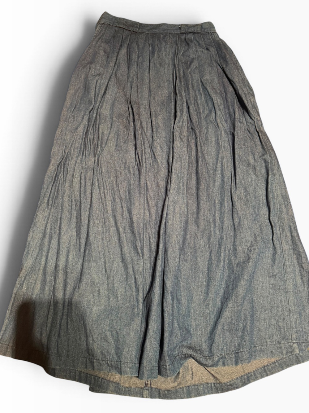 Vintage Ralph Lauren denim A-Line Midi Skirt size 26